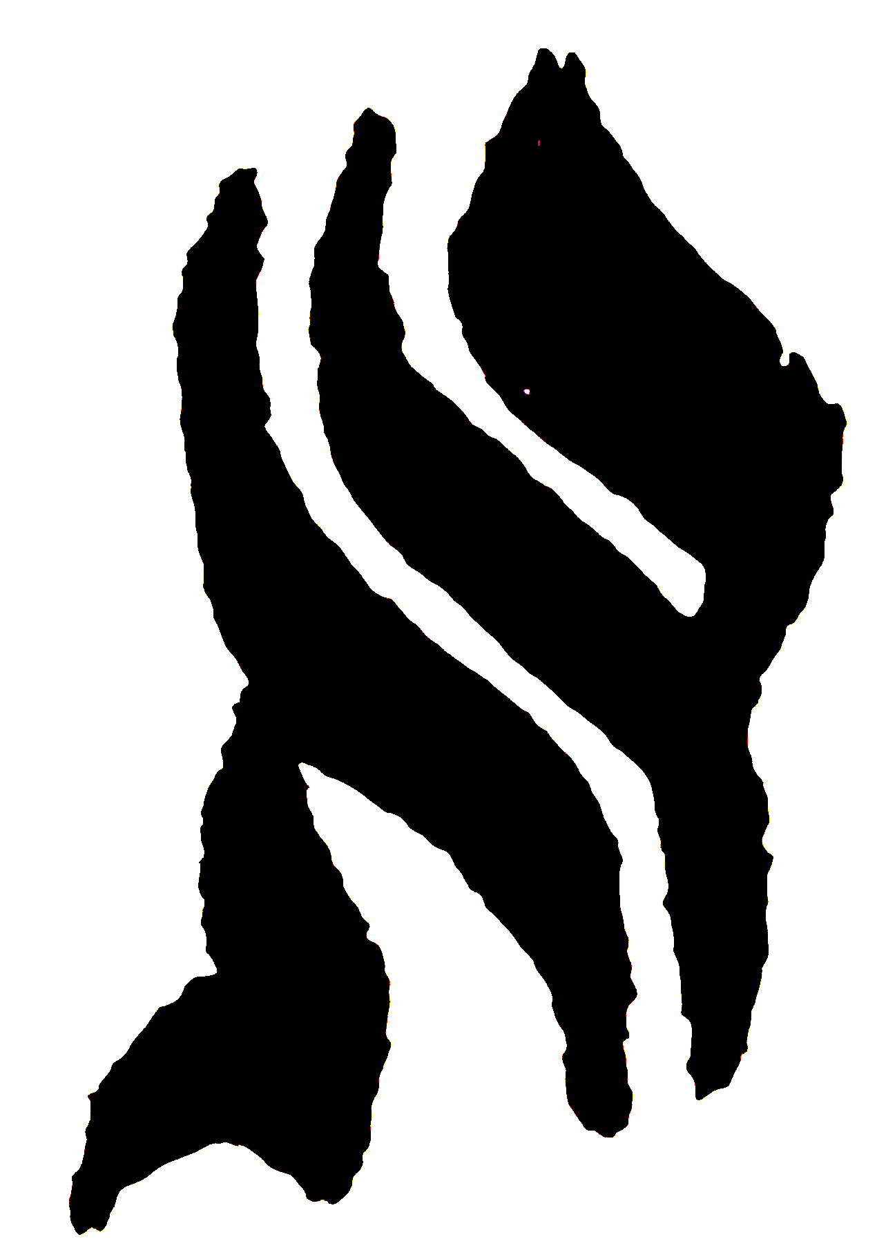 Letter or vowel-point form preserved from the manuscript