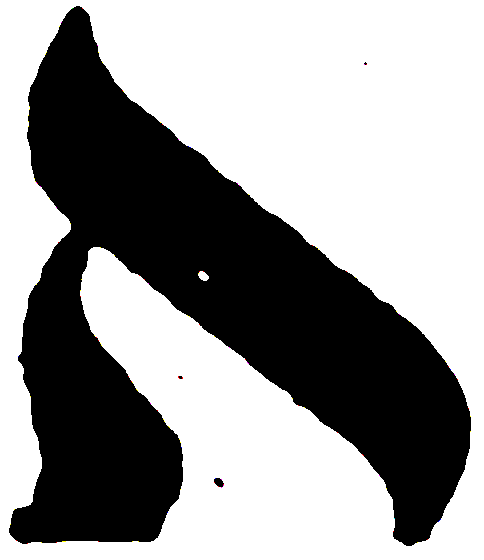 Letter or vowel-point form preserved from the manuscript